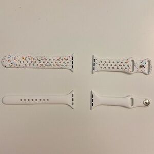 Apple Watch Series 7 41mm Wristbands Two as a Set - White & Confetti’s